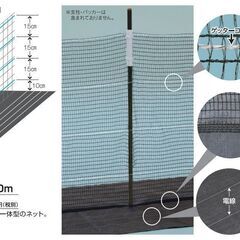 マルチEネット50m緑★約46%0FF★電気柵(電柵)★猪、狸小動物策等へ鹿島市⑨の画像