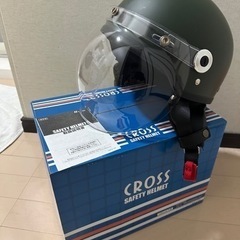 バイク用 ジェットヘルメット！数回のみ着用の新品シールド付！メッ...