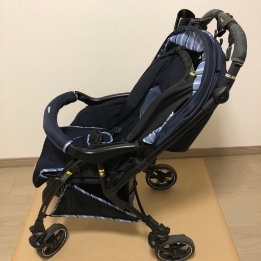 【お譲りする方決定！】ピジョンA型ベビーカー(ランフィリノンRA9Lネイビー )※ボトルホルダー付き