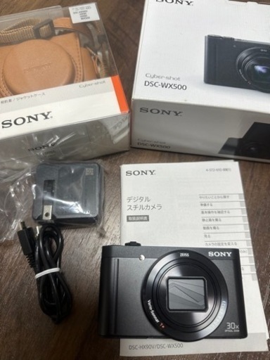 早い者勝ちSONY Cyber-Shot DSC-WX500 ブラック　ケース付き