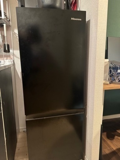 【取引中】Hisense冷蔵庫 165L ブラック