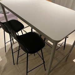 IKEA カウンターテーブル、ダイニングテーブル  セット
