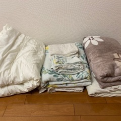 ダブル　掛け布団・カバー・毛布