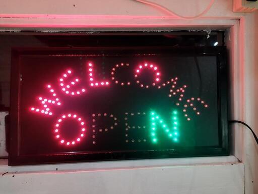★電光 Welcome ボード ネオンサイン 店先、玄関に