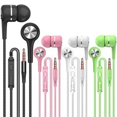 YNR S12 イヤホン 有線 4色 コンパクト