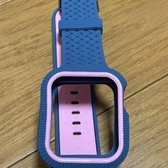 Apple Watch 44mm バンド 保護ケース 一体型バンド ピンクの画像