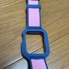 Apple Watch 44mm バンド 保護ケース 一体型バンド ピンクの画像