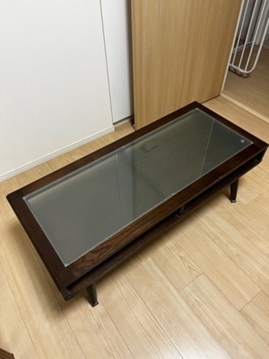ニトリ　ガラス　センターテーブル