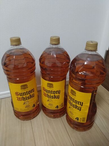 サントリー　ウイスキー　角　4リットル　新品未開封 新品未開封】サントリー角・4L・3本セットの12L・角瓶 4000ml 4L