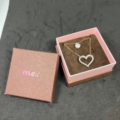ミー　me.  ハート 2連 シルバー 925 ネックレス レディース シンプルの画像
