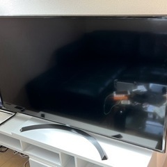 本革アンティークソファーテレビ