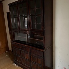 民芸家具 食器棚の画像