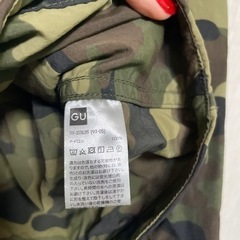 130cm 迷彩 GUウインドブレーカーの画像