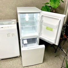 ☑︎ご成約済み🤝 お洒落なホワイト🕸️ 一人暮らし家電セット✨ 少し大きめ⭕️ 高年式💫の画像