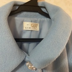 arrow アロー コート 水色 アウター レディース ファーの画像