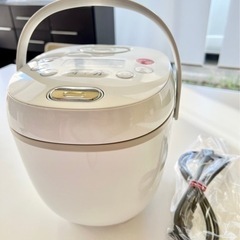 ヒロコーポレーション 4合炊き炊飯器 ホワイトカラー 様々な調理が可能♪の画像