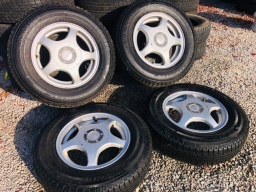 冬タイヤ 165/80R13 軽用アルミ付き 深溝スタッドレス 4本組