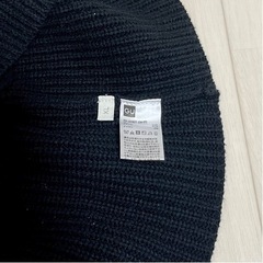 gu  ニットビスチェ　ベスト　黒の画像