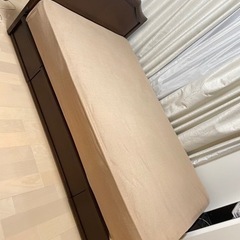 シモンズ製収納付きベッド(セミダブル)(骨組みのみ)の画像