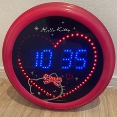 【珍品】キティ＊光るかけ時計の画像