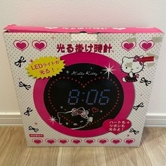 【珍品】キティ＊光るかけ時計の画像