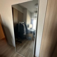 176 x 77cm(ホワイト) 全身鏡 スタンドミラー 大型（定価20,000円）の画像