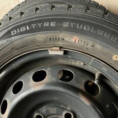 スタッドレス　4本　ホイール付き　2016　185/65R14　86Q　モビリオの画像