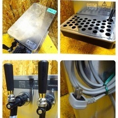 1182-0) ホシザキ 2口 生ビールサーバー DBF-25WB-SU ディスペンサー 