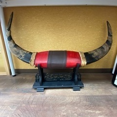 骨董品 水牛の角 置物の画像