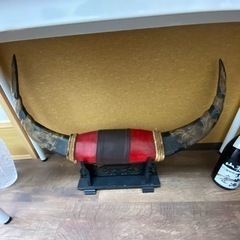 骨董品 水牛の角 置物の画像