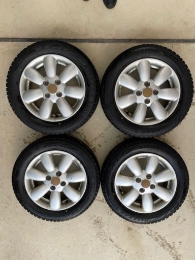 155/65/R14 ブリザックVRX2スタッドレスタイヤ4本＋アルトラパンDAB-HE22S純正アルミホイール4本セット