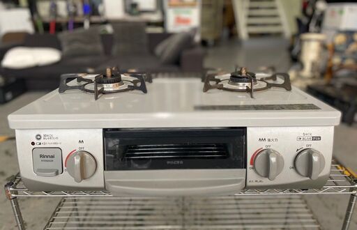 大阪⭐️エコマックス♻️「T447	リンナイ ガスコンロ RT35NJH 2021年式 都市ガス用