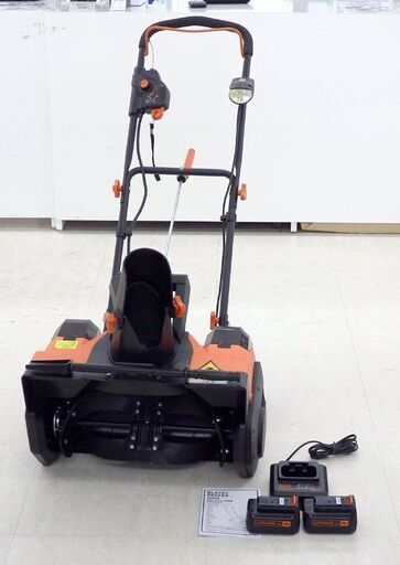 北海道 千歳市/恵庭市 BLACK+DECKER/ブラックアンドデッカー コードレス除雪機 SNC3650L2 36V バッテリー2個/充電器付