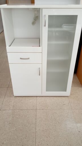 ★ジモティ割あり★ ニトリ レンジ台 白 H115×D40.5×W80 クリーニング済み TJ3280