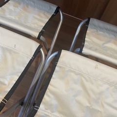 アウトドア　折りたたみ　テーブル　椅子付き　木目調　BBQ ピクニックの画像