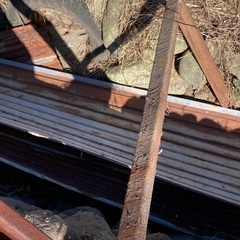 長物　整理に　　鉄。単管 はざかげ 棒の画像