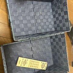 たっぷり頑丈！収納ブルー　2個の画像