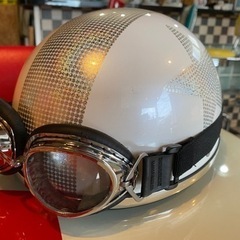 125cc 以下 ヘルメット 半キャップ ゴーグル付き 耳当てあり
