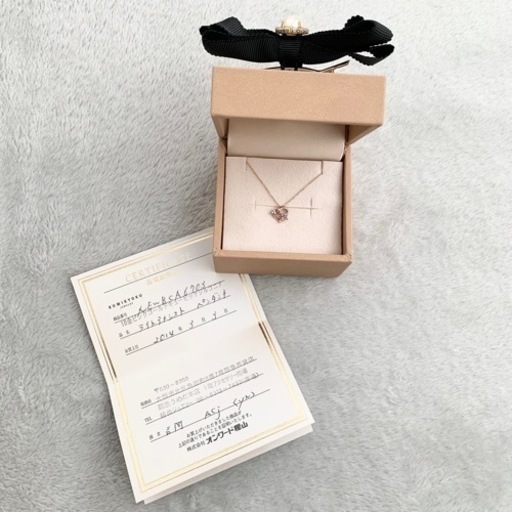 【新品】組曲 ピンクゴールド ハートネックレス