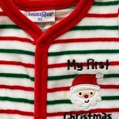 🎅🏻80 サンタロンパース🎄ベビーザらスの画像