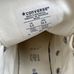 コンバース converse オールスター　ベージュ　24.5の画像