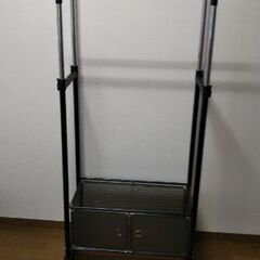 二段ハンガーラック