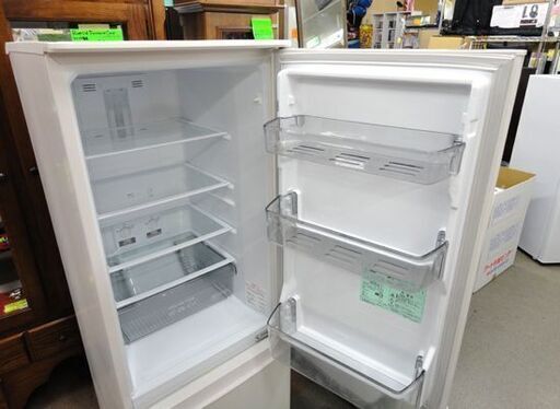西岡店 冷蔵庫 168L 2ドア 2021年製 三菱 MR-P17F 白 ホワイト 100Lクラス