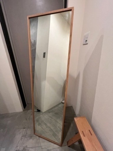 無印良品　姿見　大型　美品　オーク