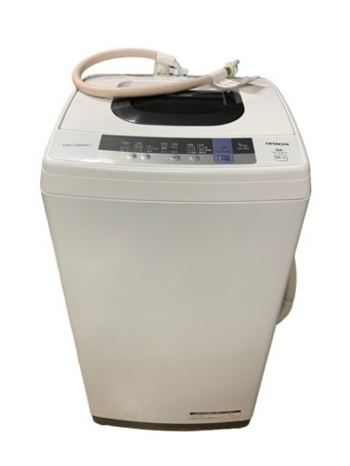 ●日立 HITACHI 洗濯機 全自動電気洗濯機 NW-50C ホワイト 2019年