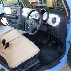 奈良 ラパン X 検査2年付き ホワイトグリル　スマートキー プッシュスタートの画像