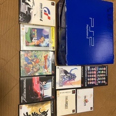 【動作確認済】プレステ2本体+FFなどソフト9本の画像