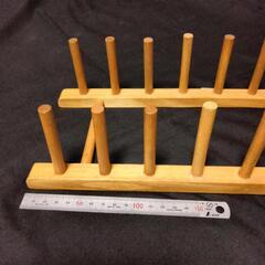 木製ディッシュスタンドの画像