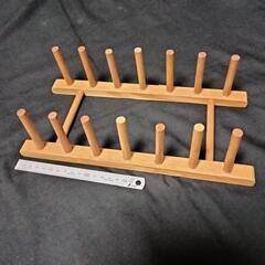 木製ディッシュスタンドの画像