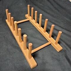 木製ディッシュスタンドの画像